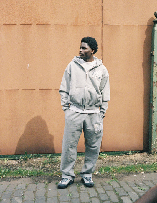 Straight leg sweatpants grey - Unisex