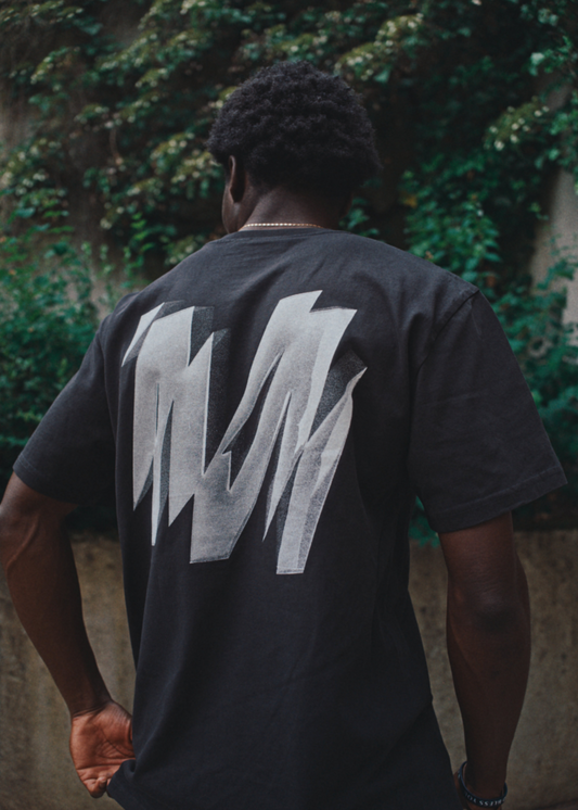Chrome "M" logo - Vintage Black